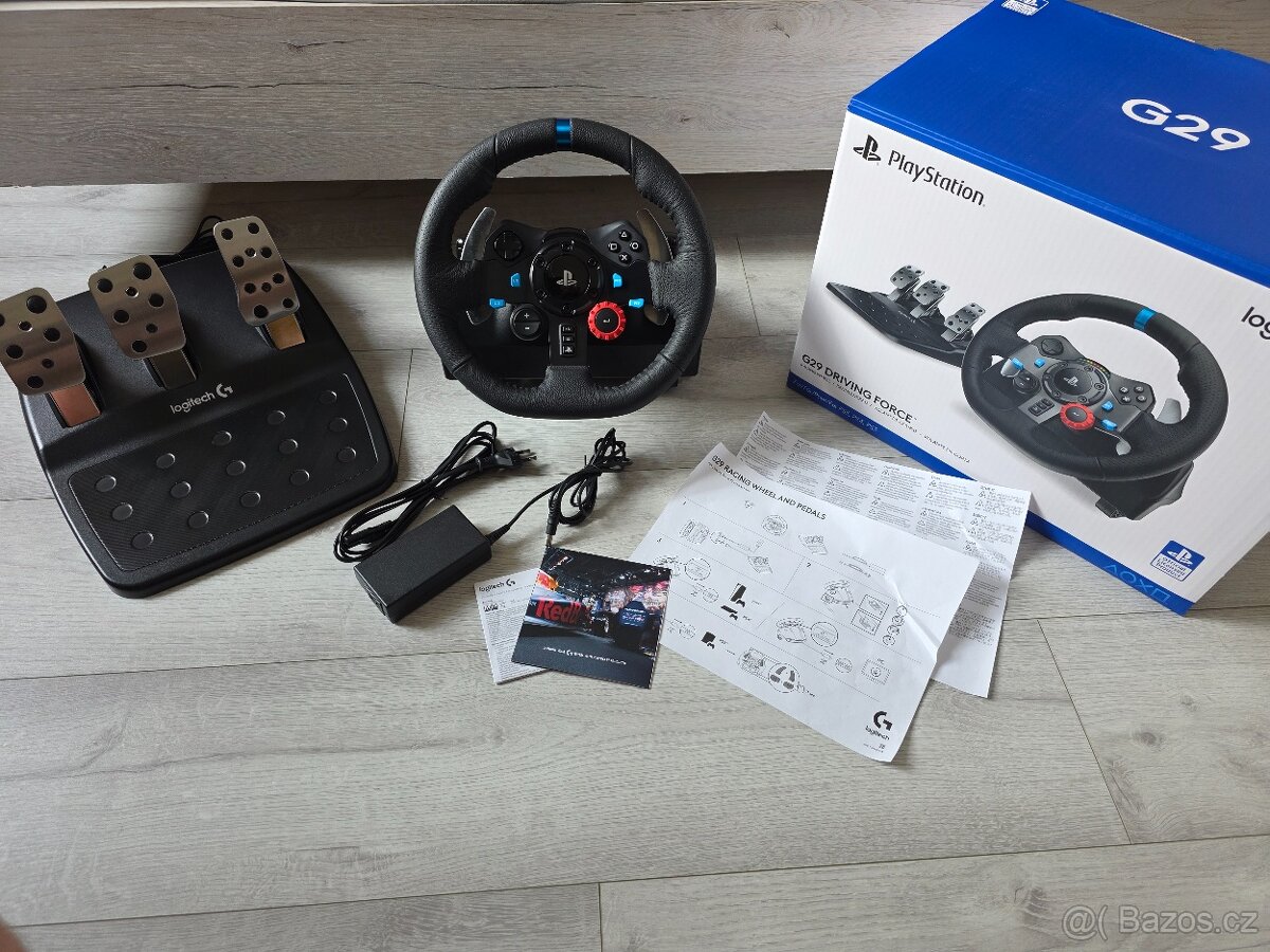 Herní volant Logitech G29 Force Feedback, TOP stav, záruka