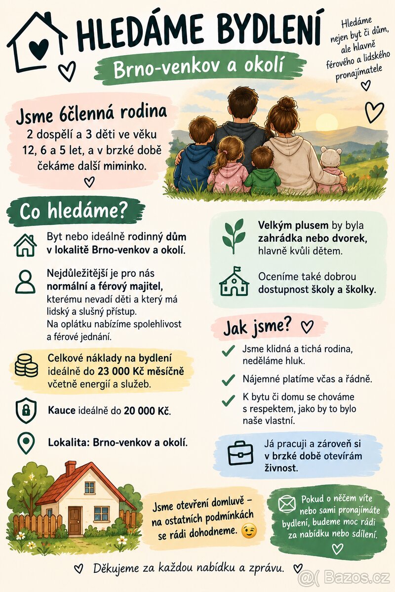 Hledáme pronájem