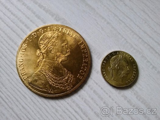 Franc Josef dukát + 4 dukát 1915 FJI replika