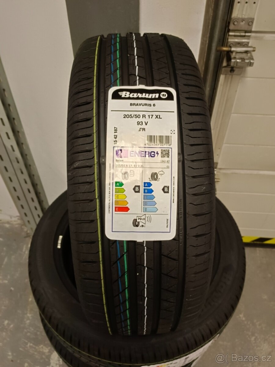 Letní pneumatiky Barum Bravuris 6 205/50/17 NOVÉ