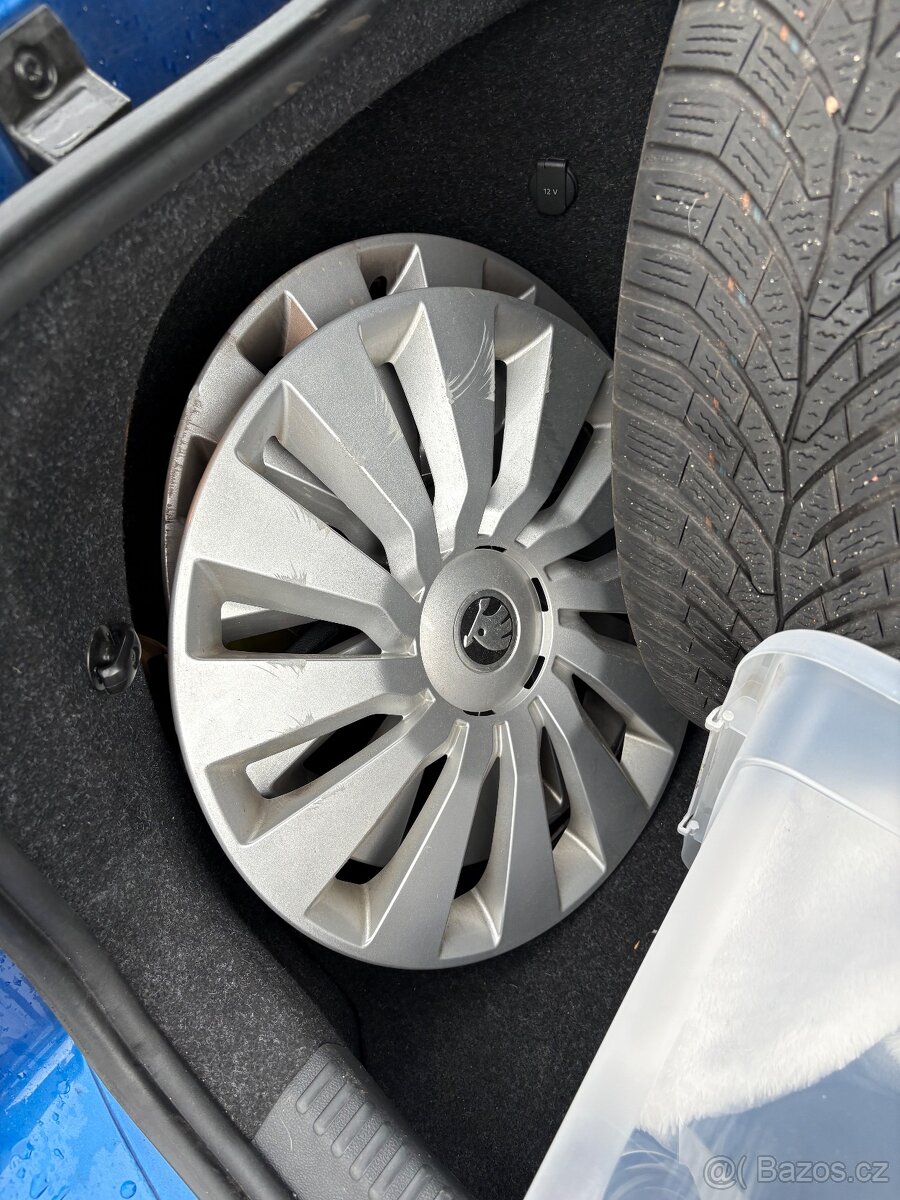 4 x plechové kola se zimní pneu 5x112 r16