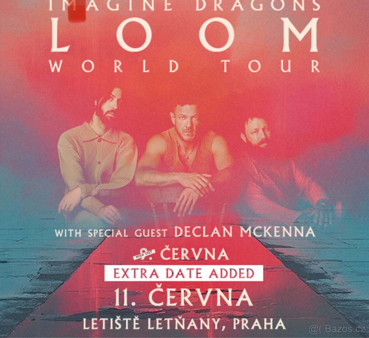 4ks vstupenek Imagine dragons Loom tour 11.6