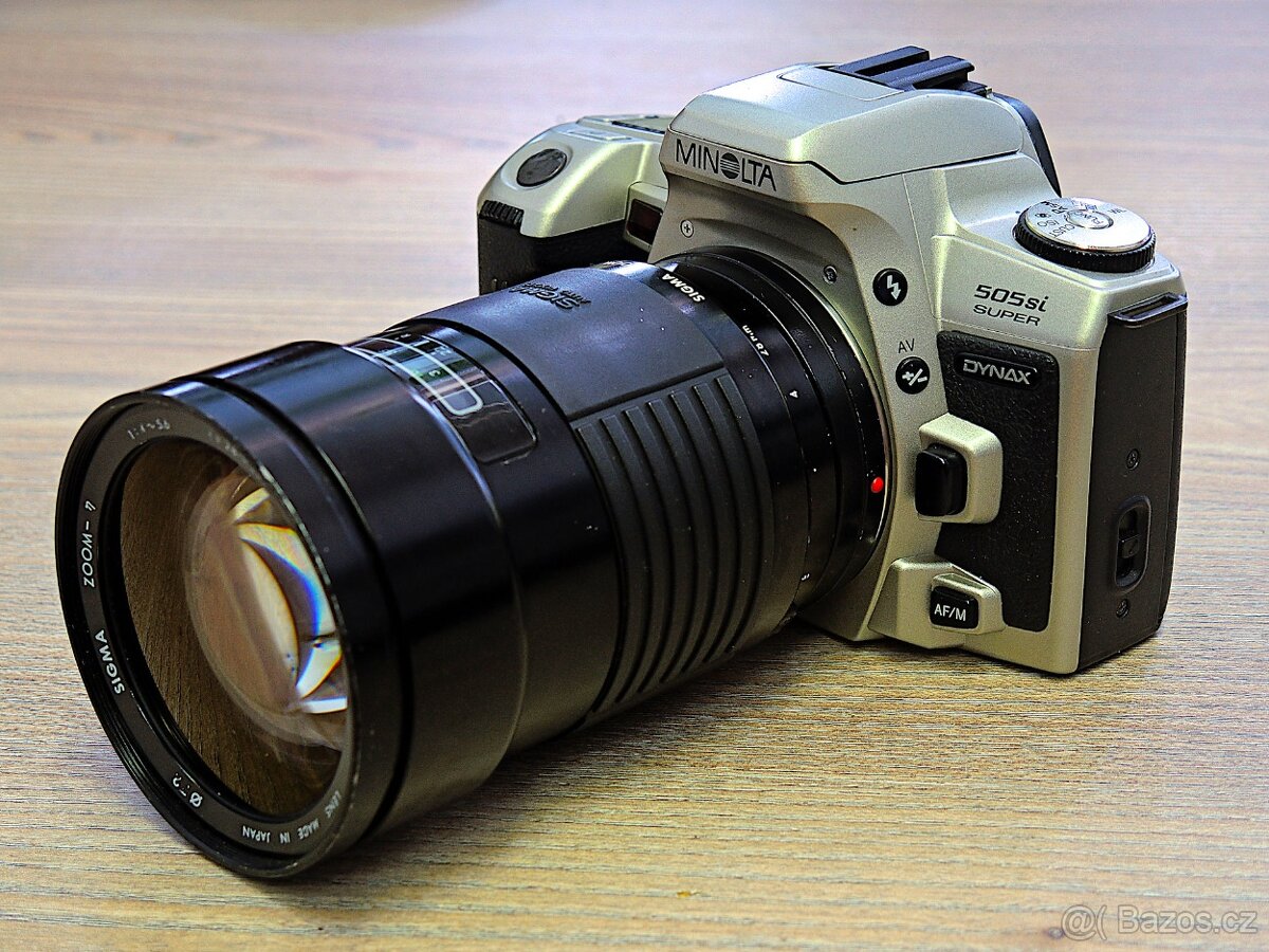 Analog Minolta Dynax 505 si super + Sigma 28-210