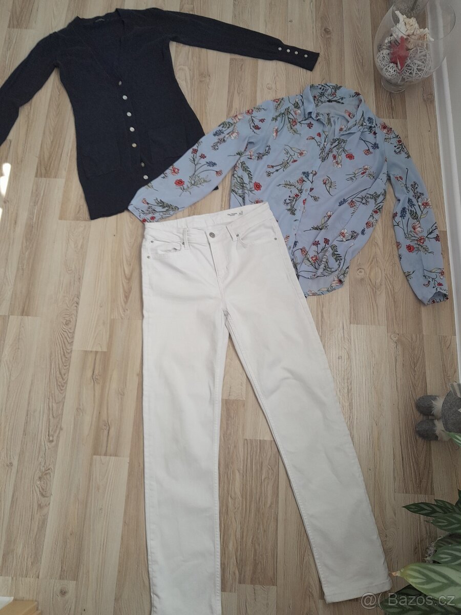 Marks Spencer elastické džíny UK 12/M vč. topů