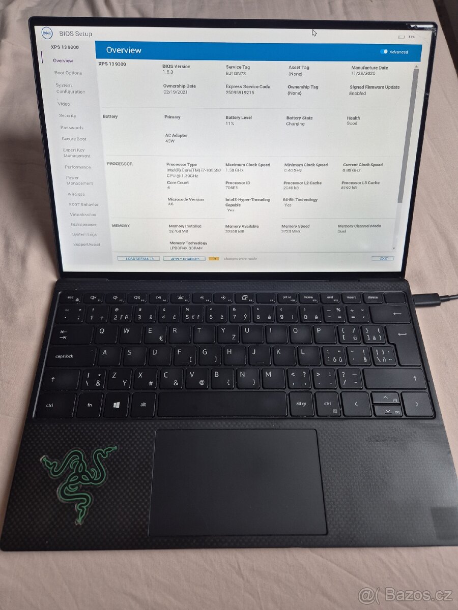 POŠKOZENO Dell XPS 13 9300