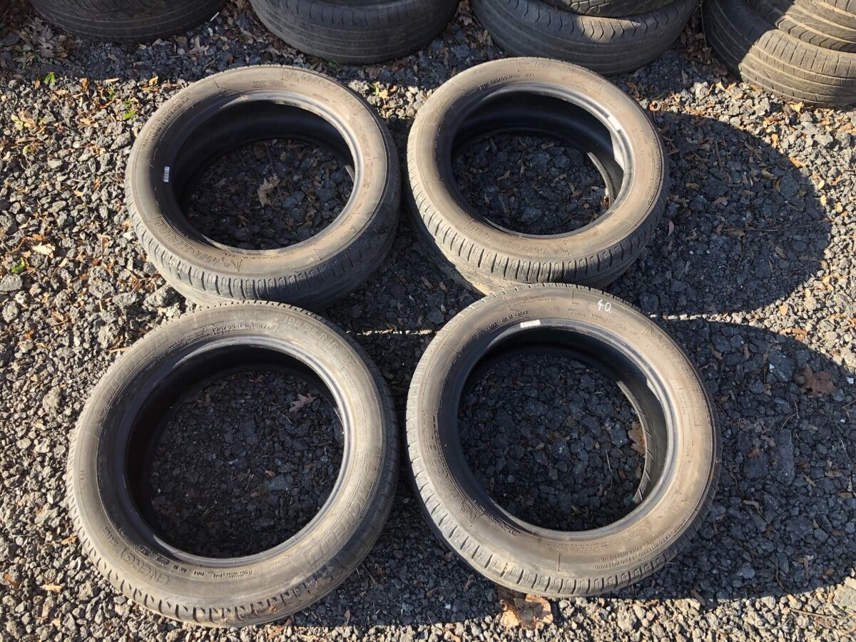 40. 4 ks letní pneumatiky 195/55 r16 vzorek 4-5mm