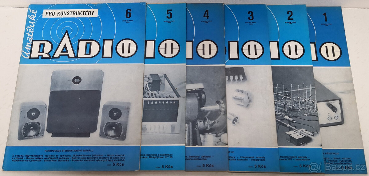 Amatérske rádio Ročník 1986, 6ks