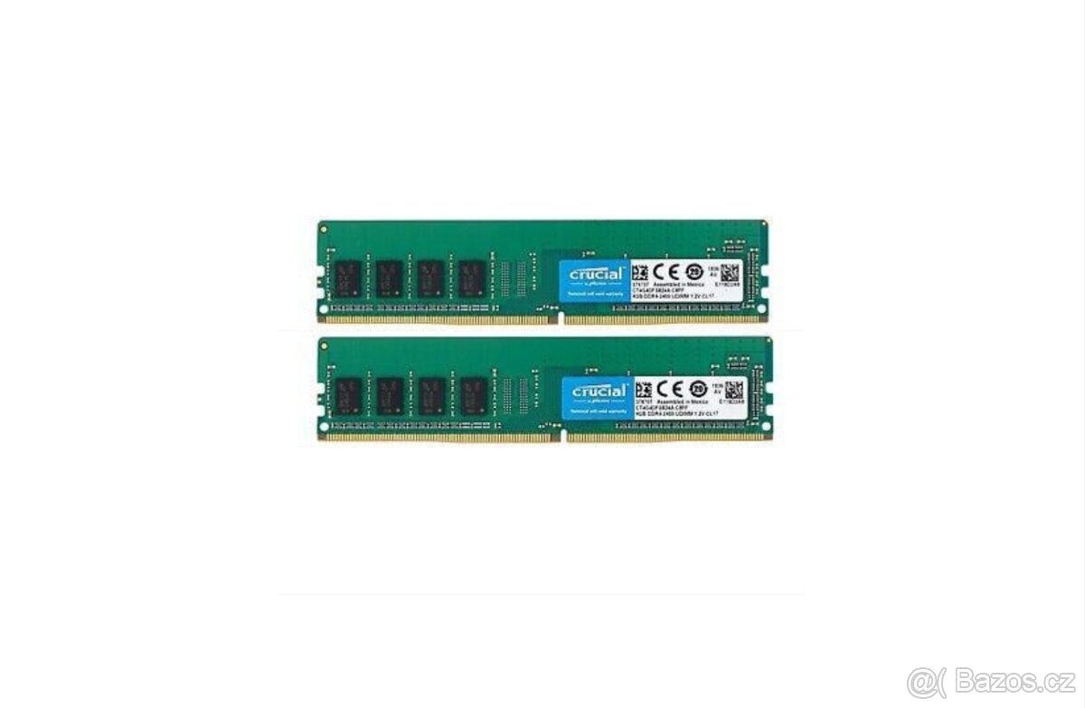 Značkový kit 8 GB Crucial CT4G4DFS824A DDR4 RAM 2400MHz PC4-