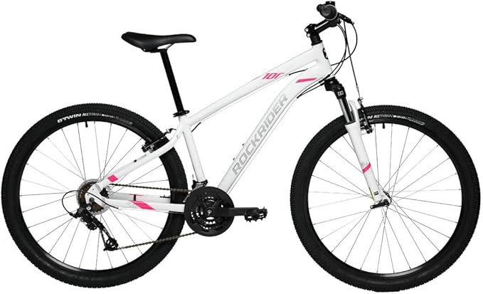 Decathlon Rockrider ST100, 27,5", bílá/růžová