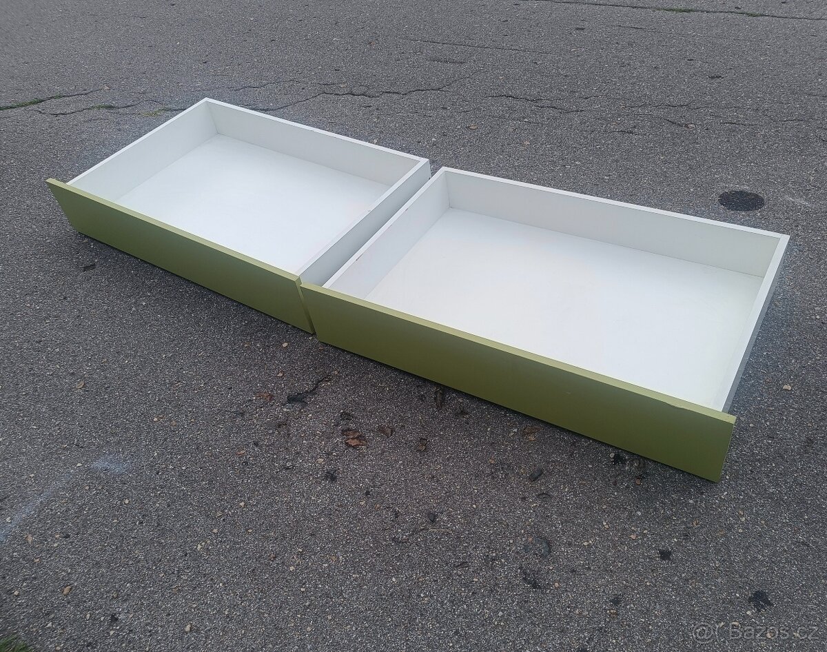S DOVOZEM dva šuplíky pod postel 90x200