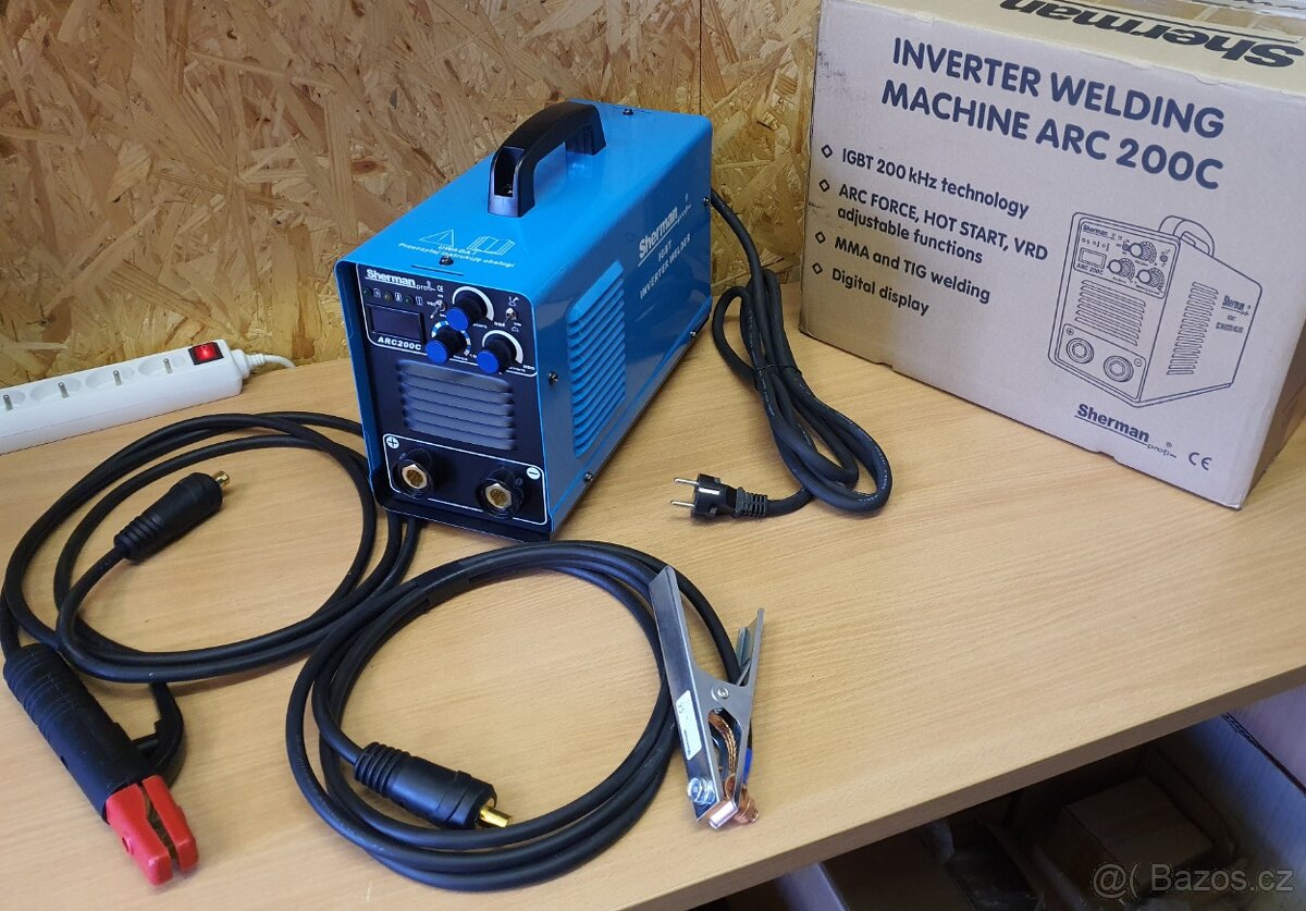 ARC 200C nová PROFI svářečka na elektrody a TIG