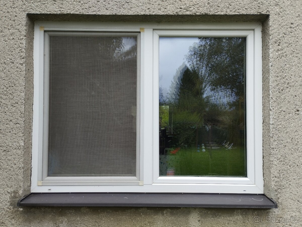 Okno plastové bílé 187x140cm, trojsklo