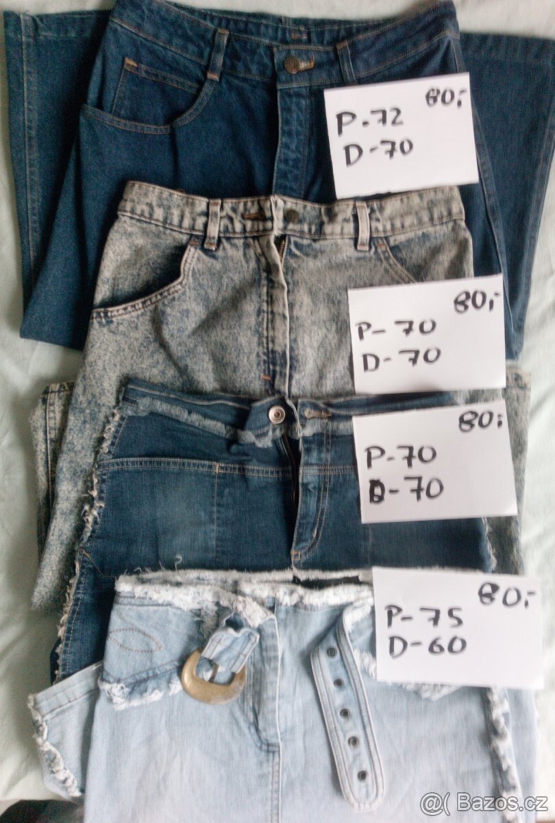 JEANS SUKNĚ