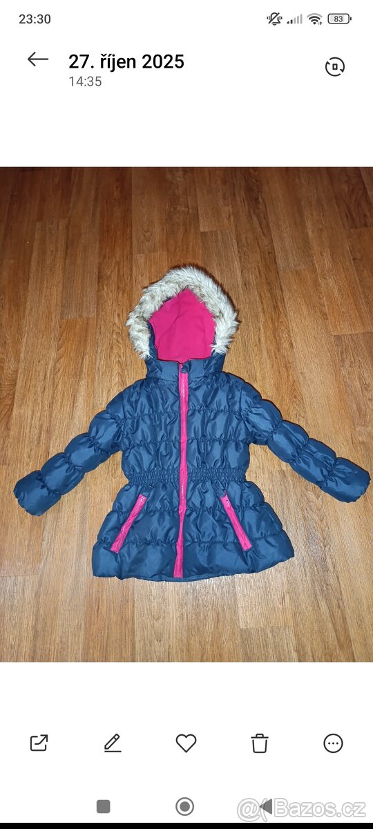 Zimní bunda - velikost 98