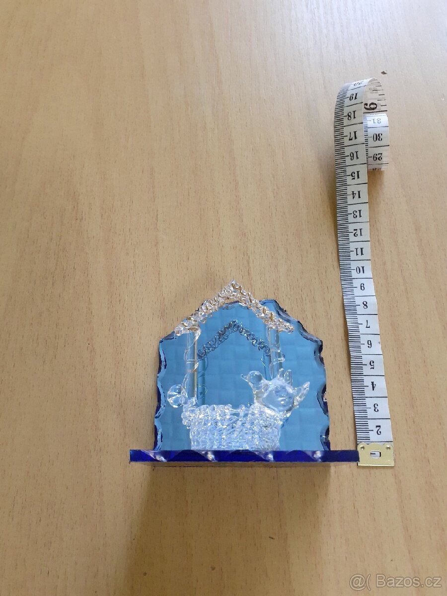 2x skleněná dekorace