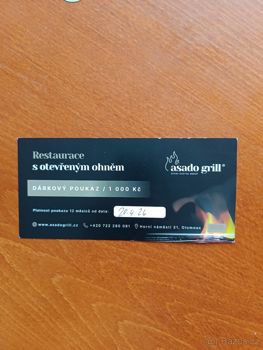 Poukaz do Asado Grill v Olomouci