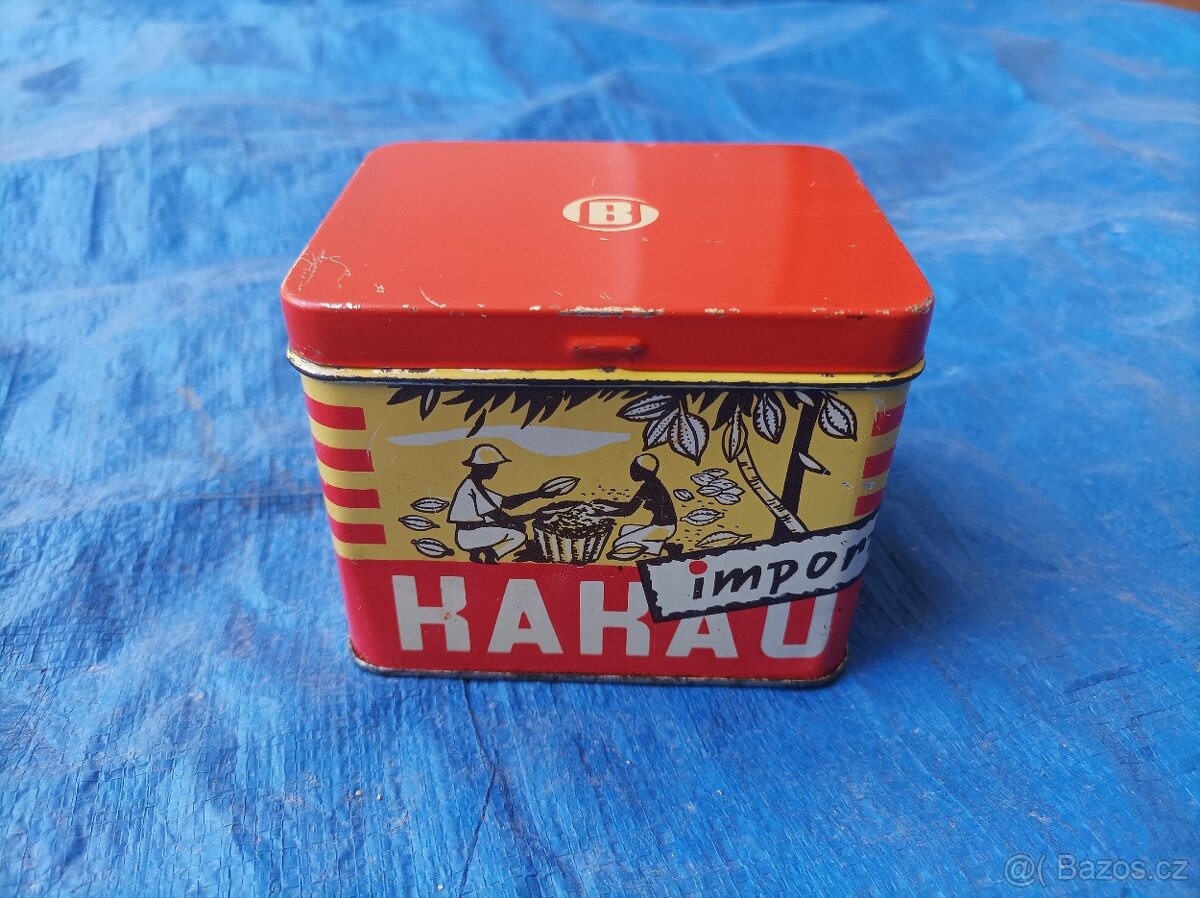 Plechová dóza Kakao import