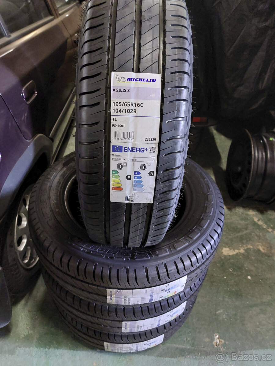 195/65 R16C Michelin Agilis 3 letní 4ks NOVÉ