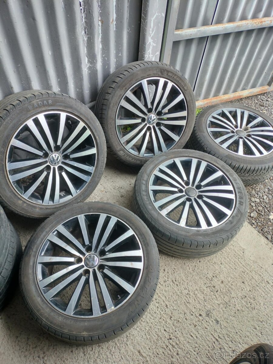 5ks alu disky orig. VW 5x112 R17