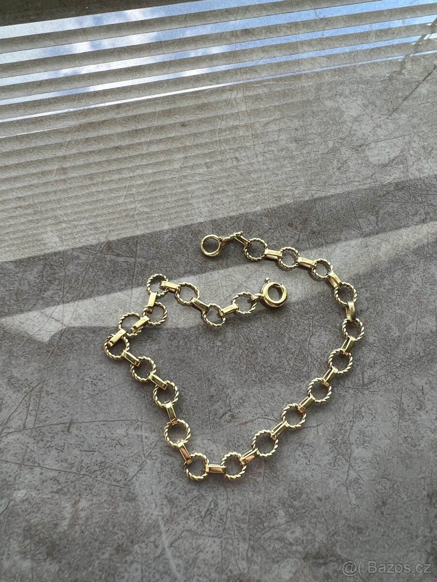 Nový zlatý náramek 14 Kt