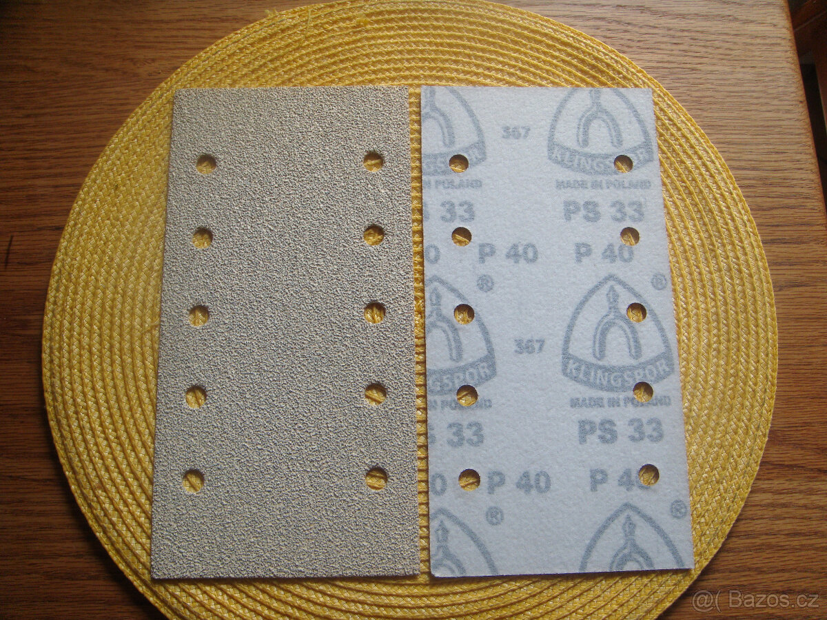 Prodám brusné papíry se suchým zipem KLINGSPOR 230 x 115 mm