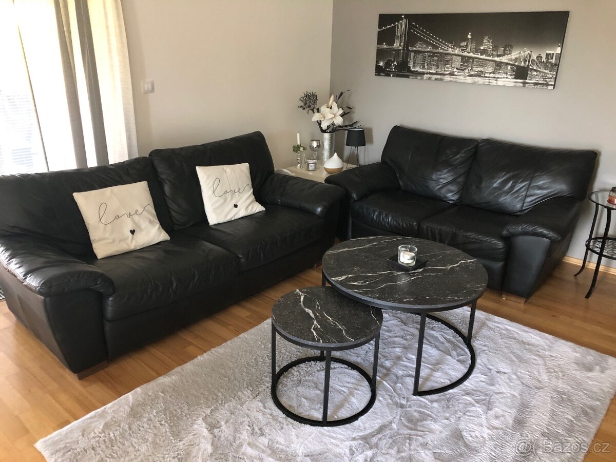 Prodám moderní koženou sedací soupravu 3+2