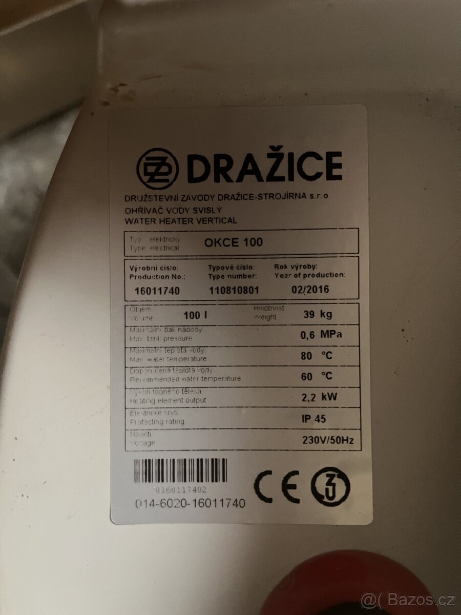 Bojler Dražice OKCE 100