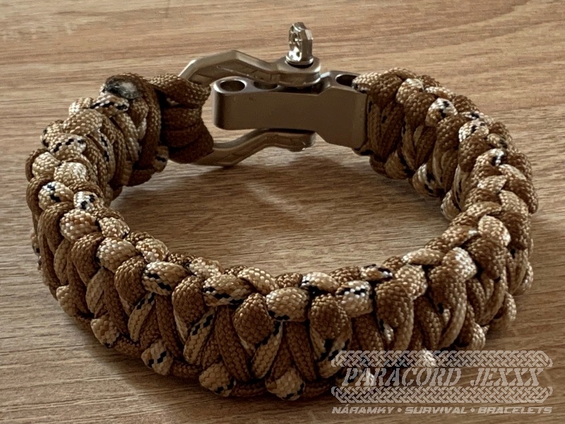 Paracord náramek (20,5 cm) Desert Camo - Brown
