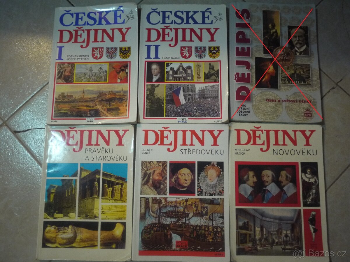 Prodám učebnice Dějepis, Dějiny, České dějiny