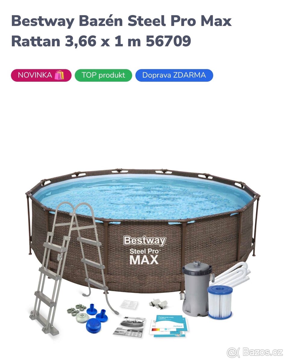 Bazén bestway steel pro max