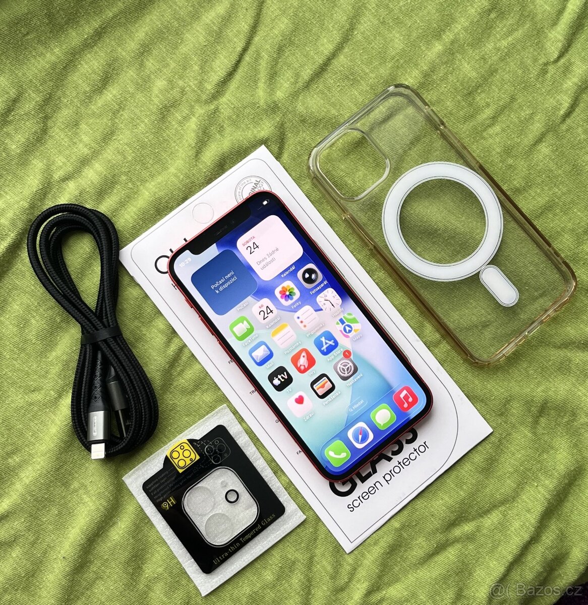 🍏 Apple Iphone 12 Mini 64GB RED 🍎 100% baterie 🔋