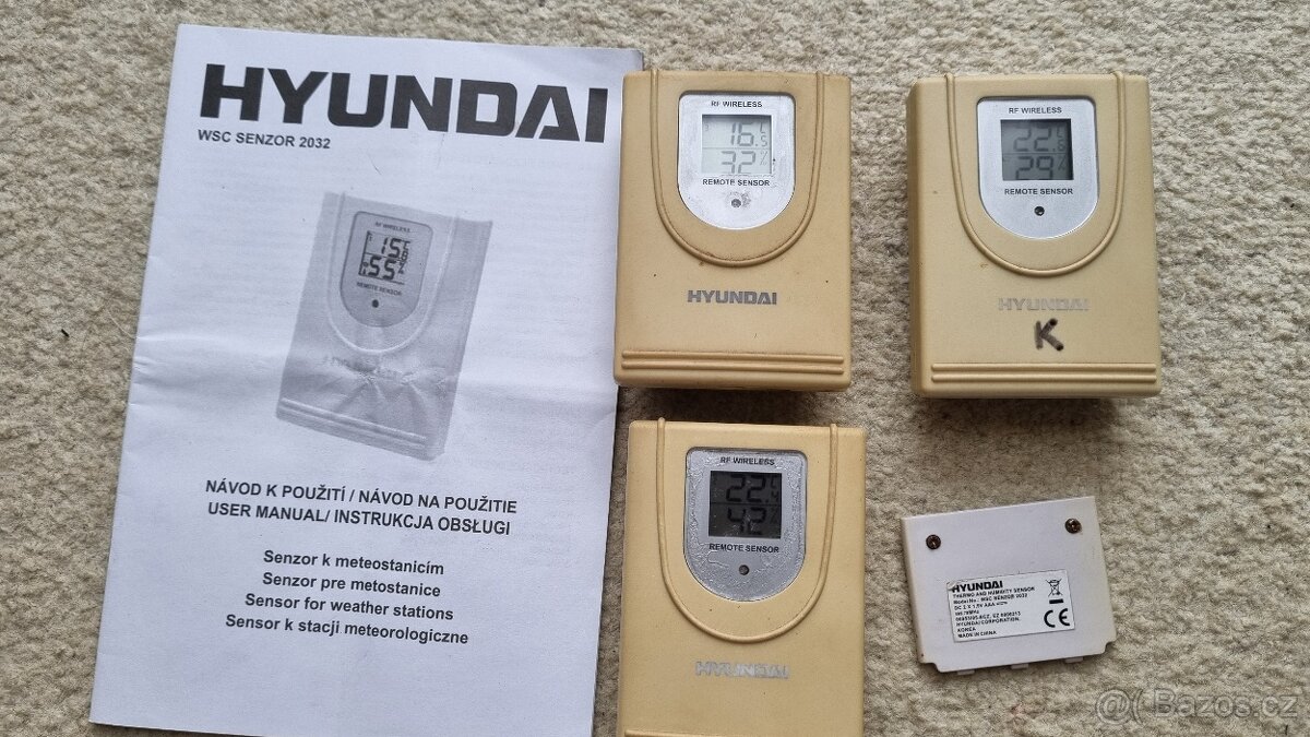 3 x sensor teploty a vlhkosti Hyundai WSC