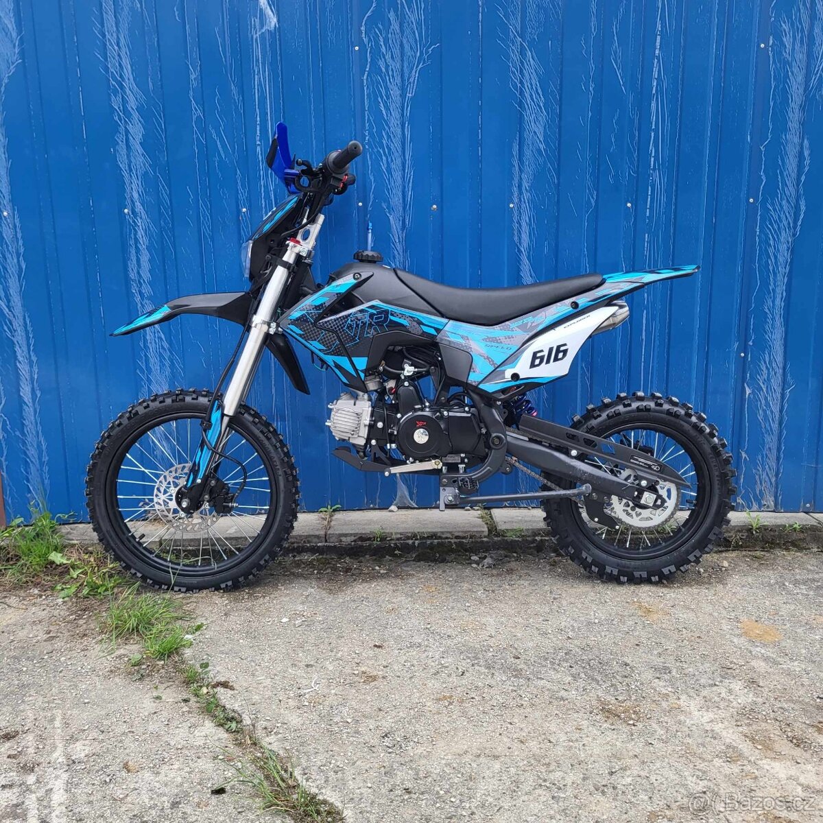 Pitbike XTR616 125cc 4t 17/14 E-START modrý