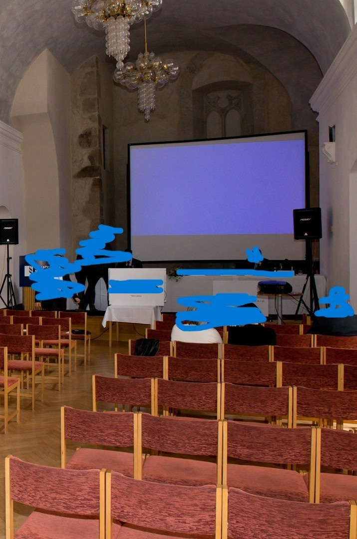 Projekční plátno velkoplošné rámové 3x4m
