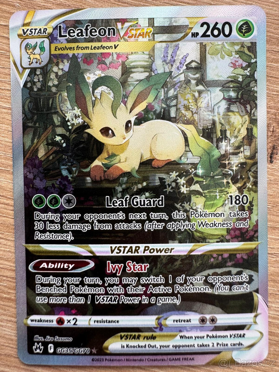 POKEMON Leafeon VSTAR (CRZ GG35) CROWN ZENITH MINT