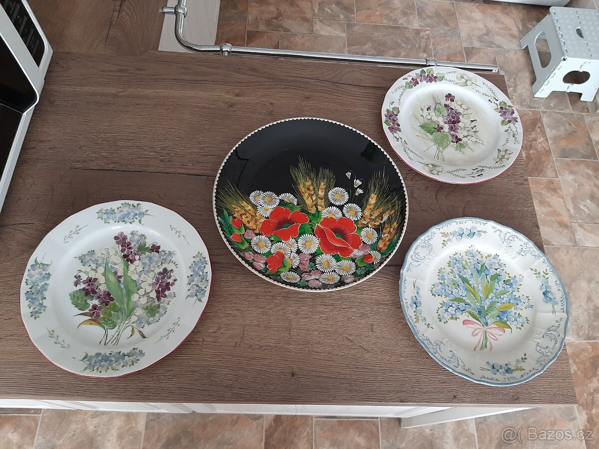 Porcelánové talíře - ručně malované