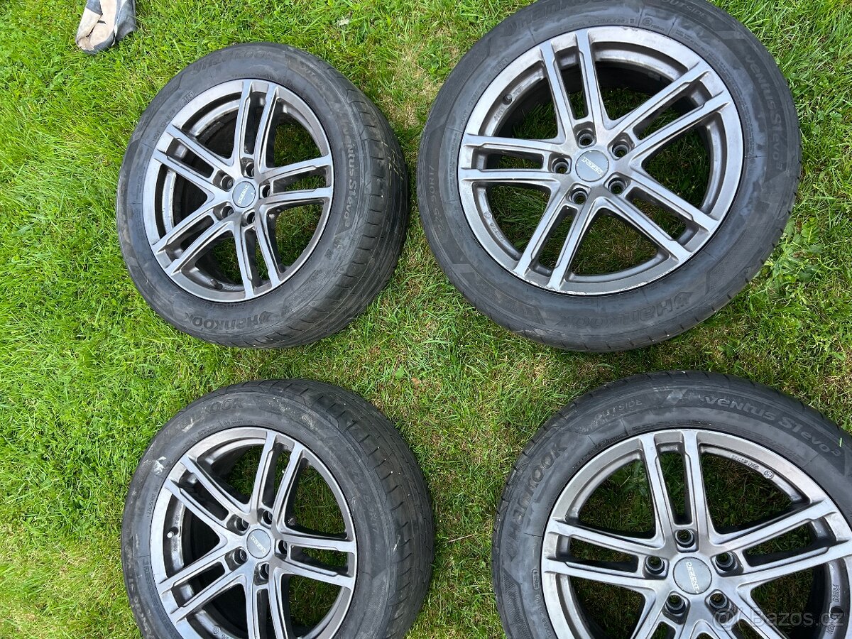 Prodám kompletní sadu alu kol 5x112/17 pneu 225-50-17