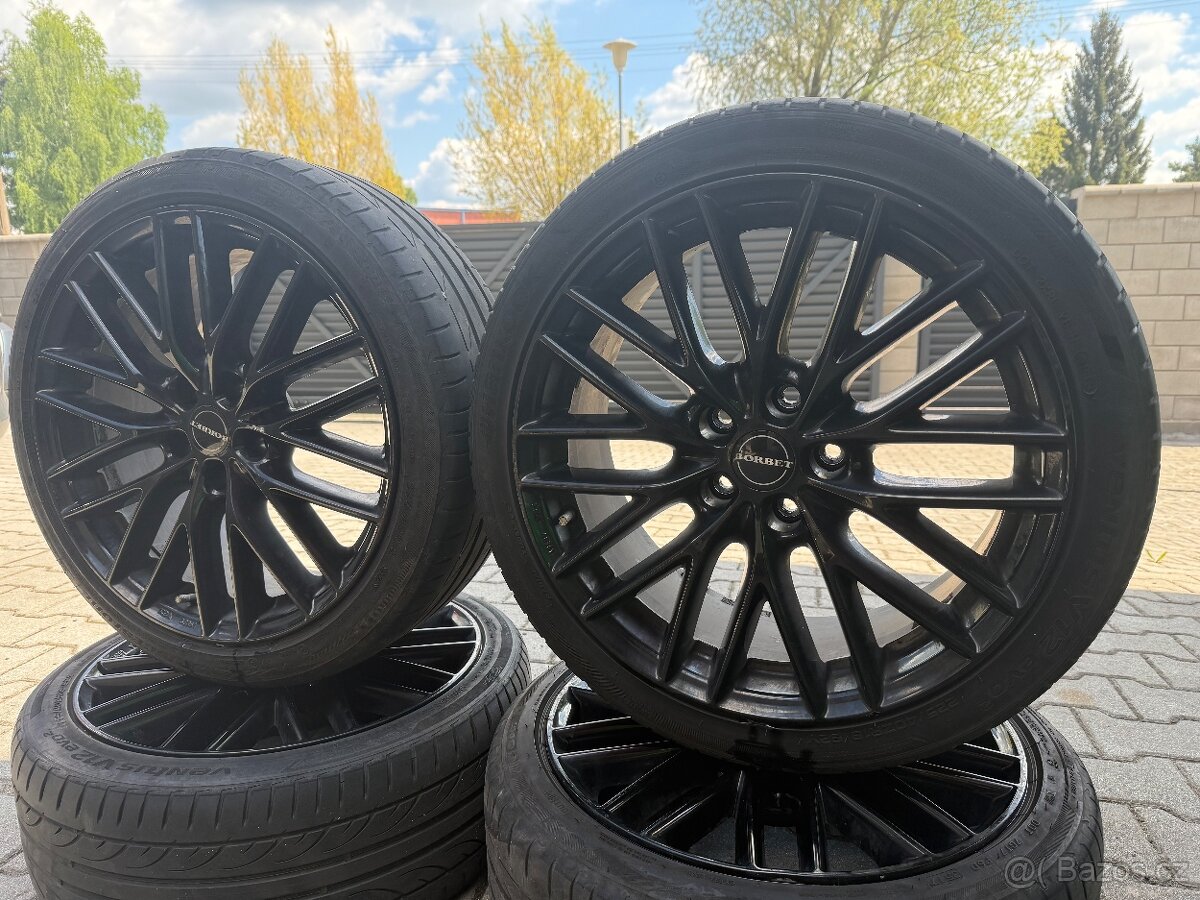 ALU KOLA BORBET 5X112 R18 ET35 8J + PNEUMATIKY 225/40 R18