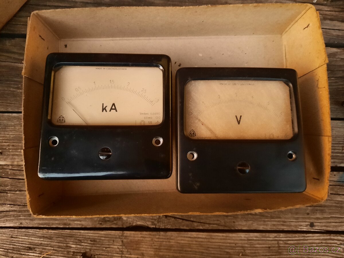 Analog Ampérmetr + Voltmetr