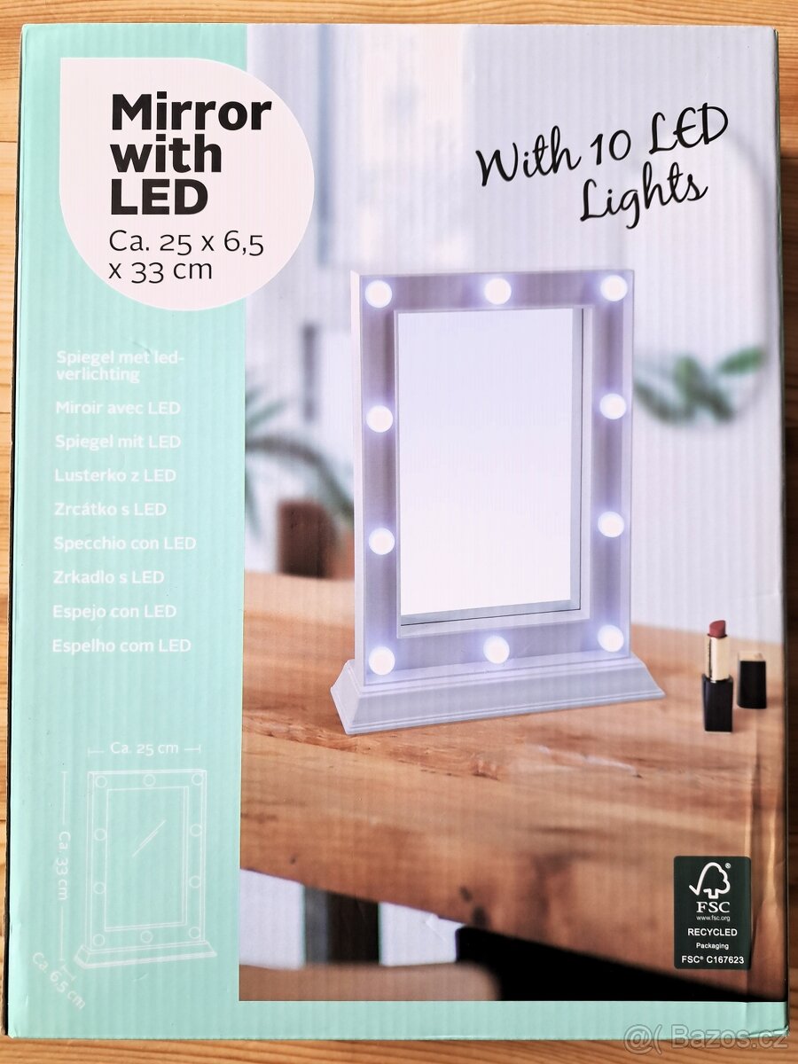 Zrcadlo s LED osvětlením