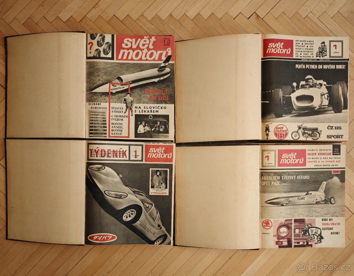 Svět motorů r.1966, r.1969, r.1970, r.1971. Svázané Komplet