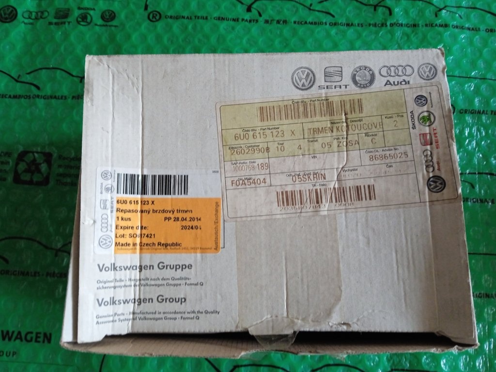 repasovaný brzdový třmen levý Škoda Favorit, Felicia 6U06151
