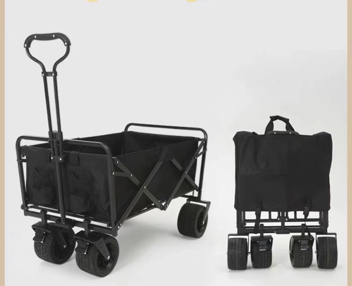 Kvalitni , kempingový - skládací, plážový ,kovový vozík