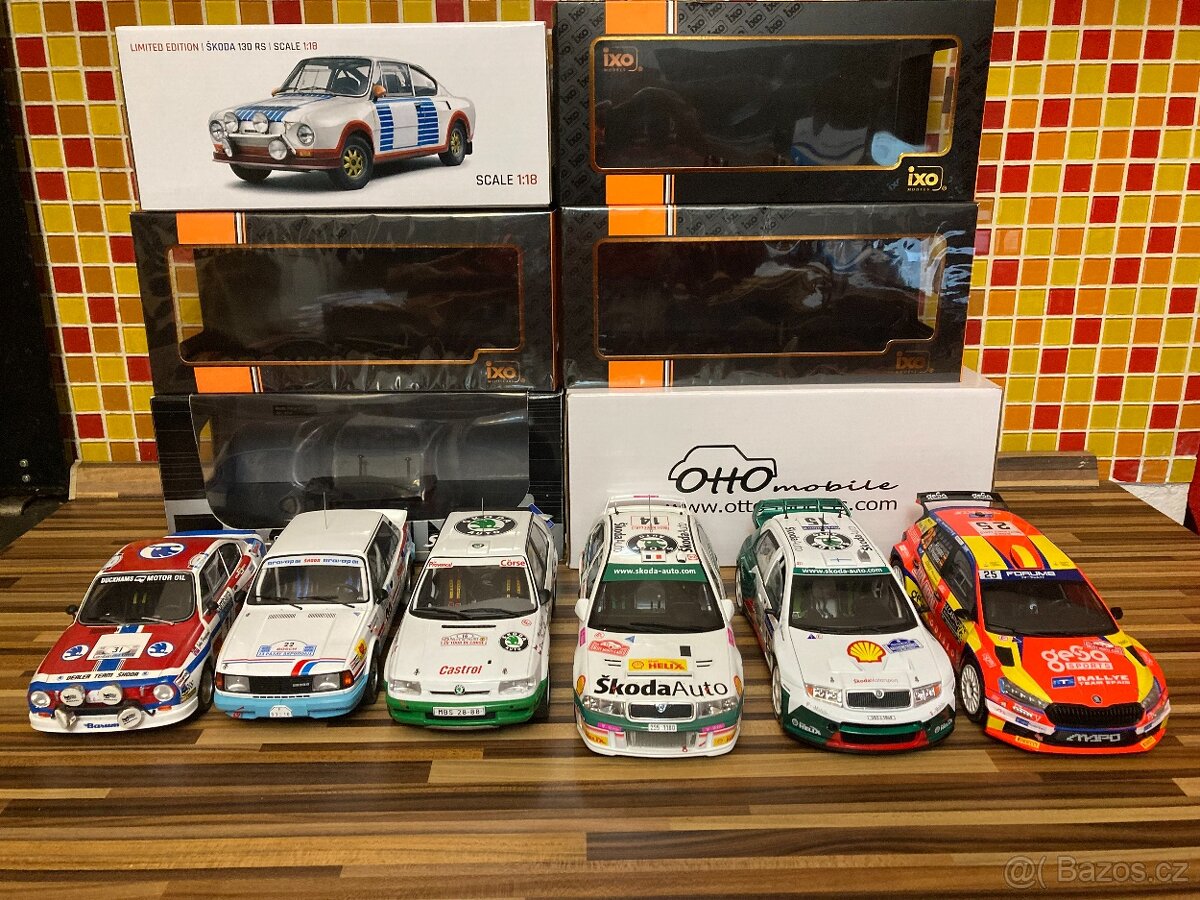 Rallye modely Škoda 1:18