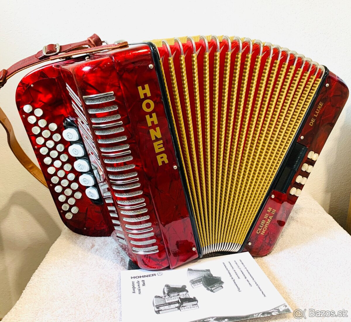 Predám krásnu heligónku/ diatonickú harmoniku Hohner NORMA D
