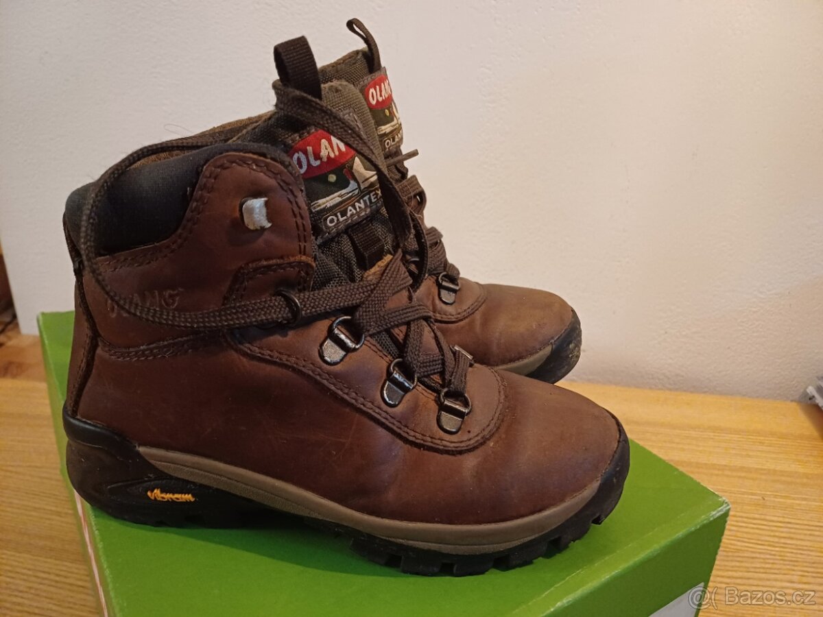 Dětské celokožené trekové boty 31 (20,5cm) 1.maj