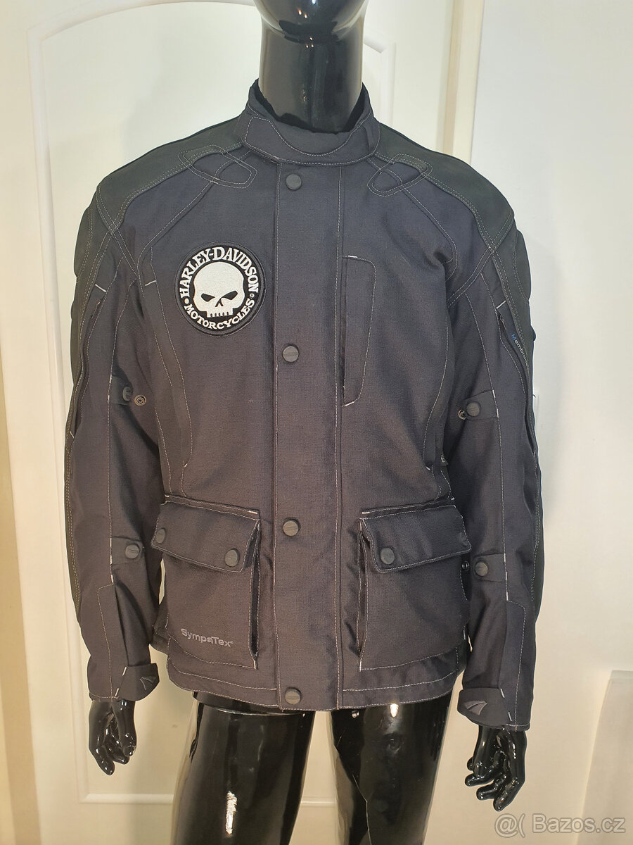 Mohawk MVS-1 Kůže Textil bunda na moto Harley XL