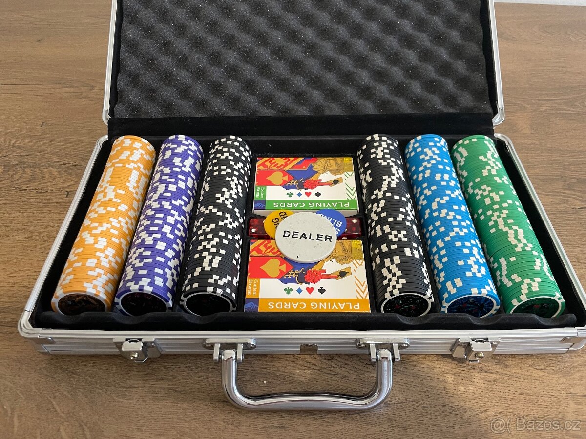 Pokerová sada 300 žetonů