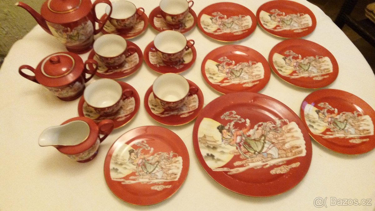 Starý čínský porcelánový servis