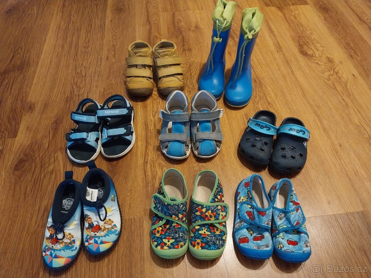 Dětské boty a papuče